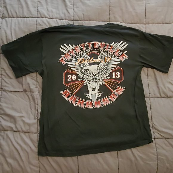 Harley Davidson, Mens. XL, Short Sleeve T Shirt, Fayetteville Arkansas, 2013 - Picture 2 of 3